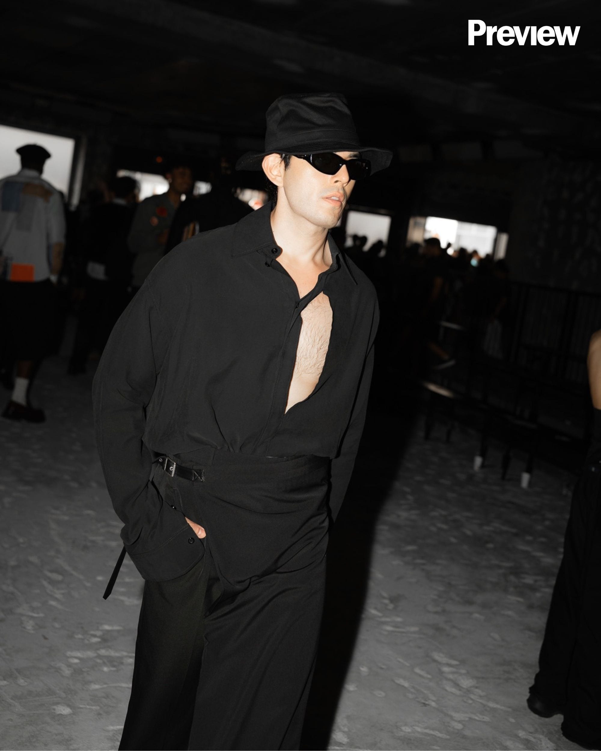 Mond Gutierrez at Paris Fashion Week